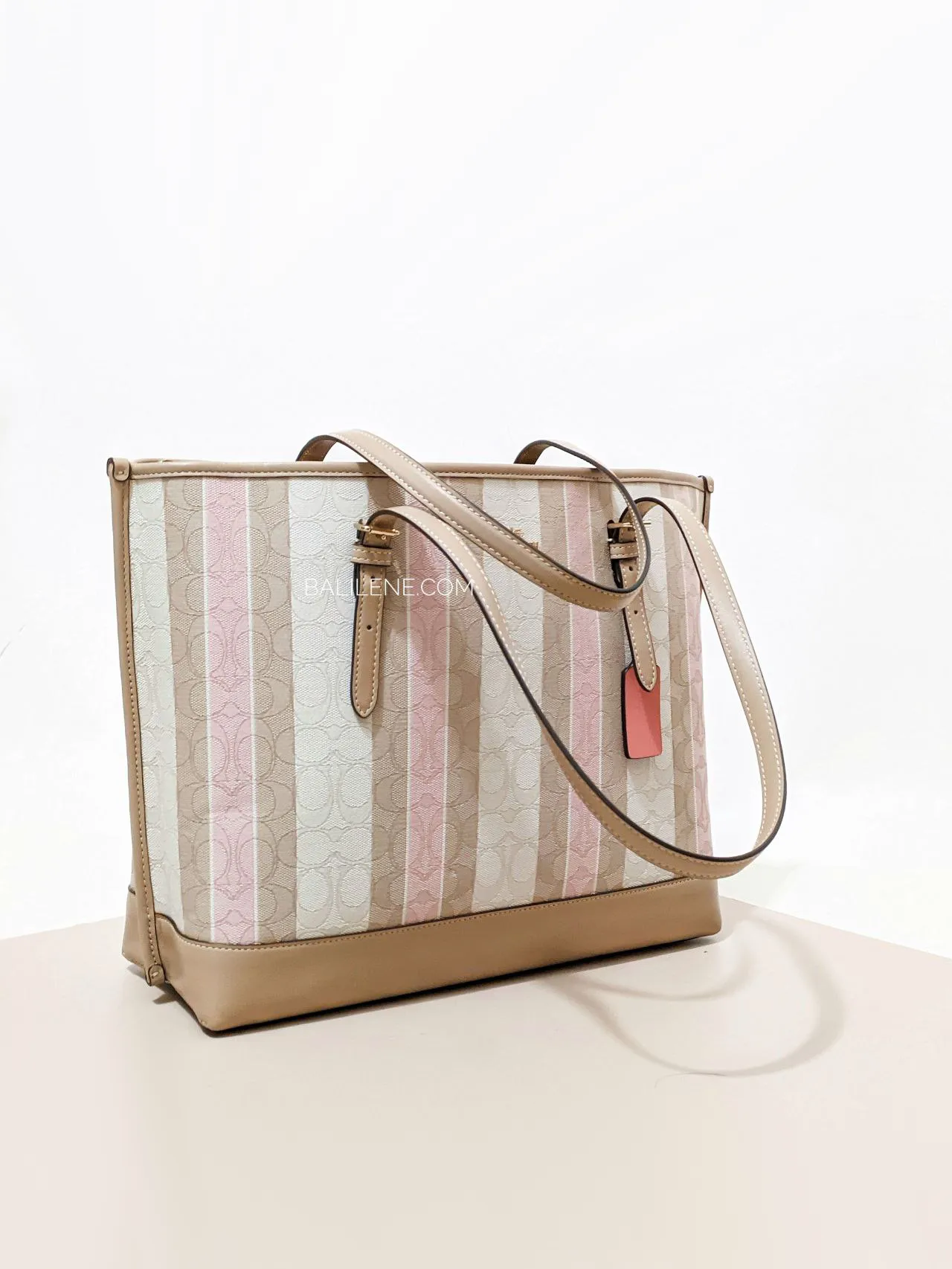 Coach Mollie Tote In Signature Jacquard With Stripes Taffy Multi