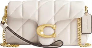 Coach Women's Quilted Pillow Leather Tabby Wristlet with Chain