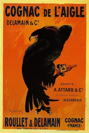 Cognac de L'Aigle Artist Leonetto Cappiello Vintage Liquor Advertisement Art Poster Print CANVAS Print