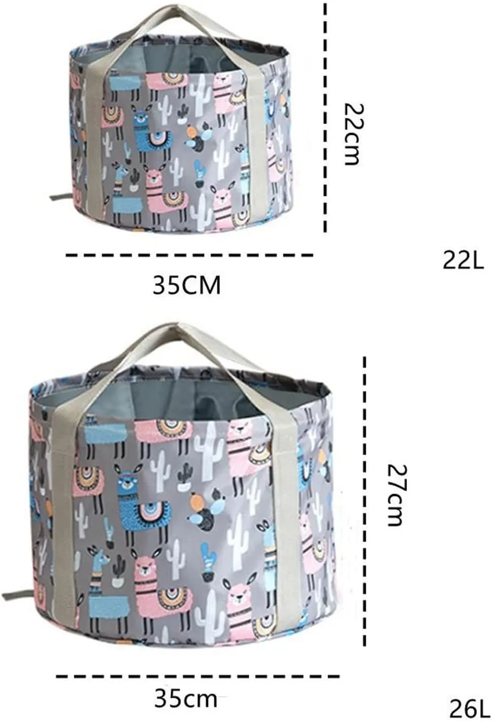Collapsible wash Basin Foldable Foot Tub Portable Bath Feet Bag Camping Water Basin Bucket Bathtub Container for Outdoor Travel(Blue,35 * 22CM)