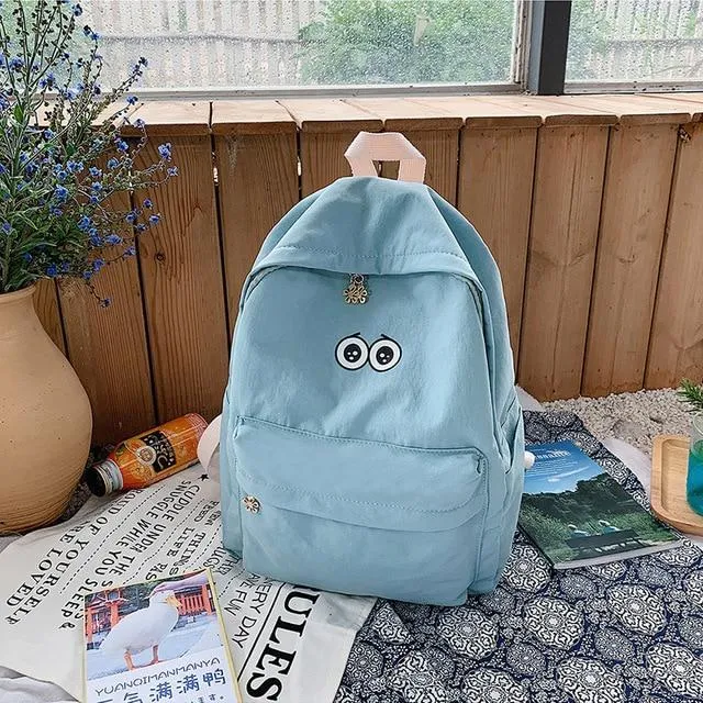 COLLEGE STYLE CARTOON PRINTED BACKPACK