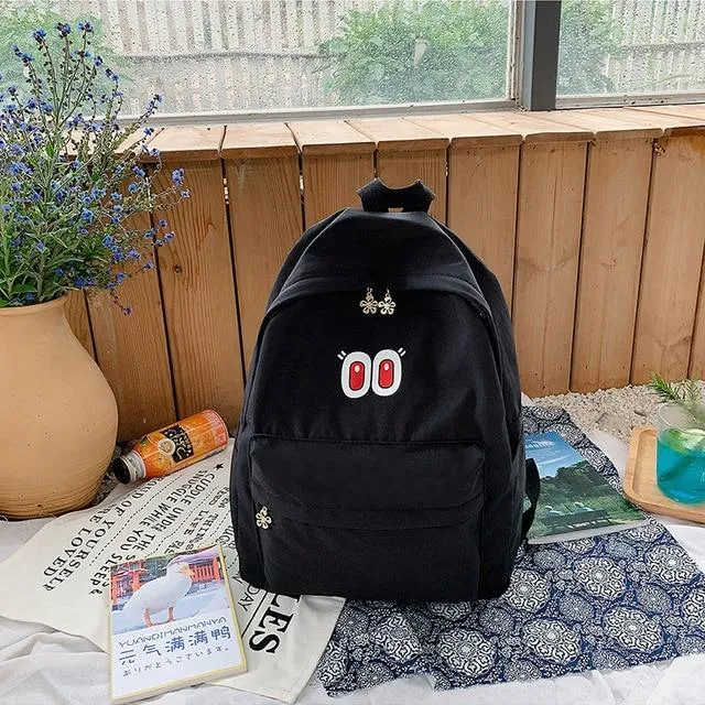 COLLEGE STYLE CARTOON PRINTED BACKPACK