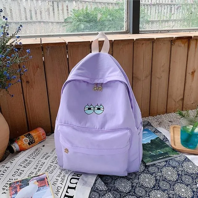 COLLEGE STYLE CARTOON PRINTED BACKPACK
