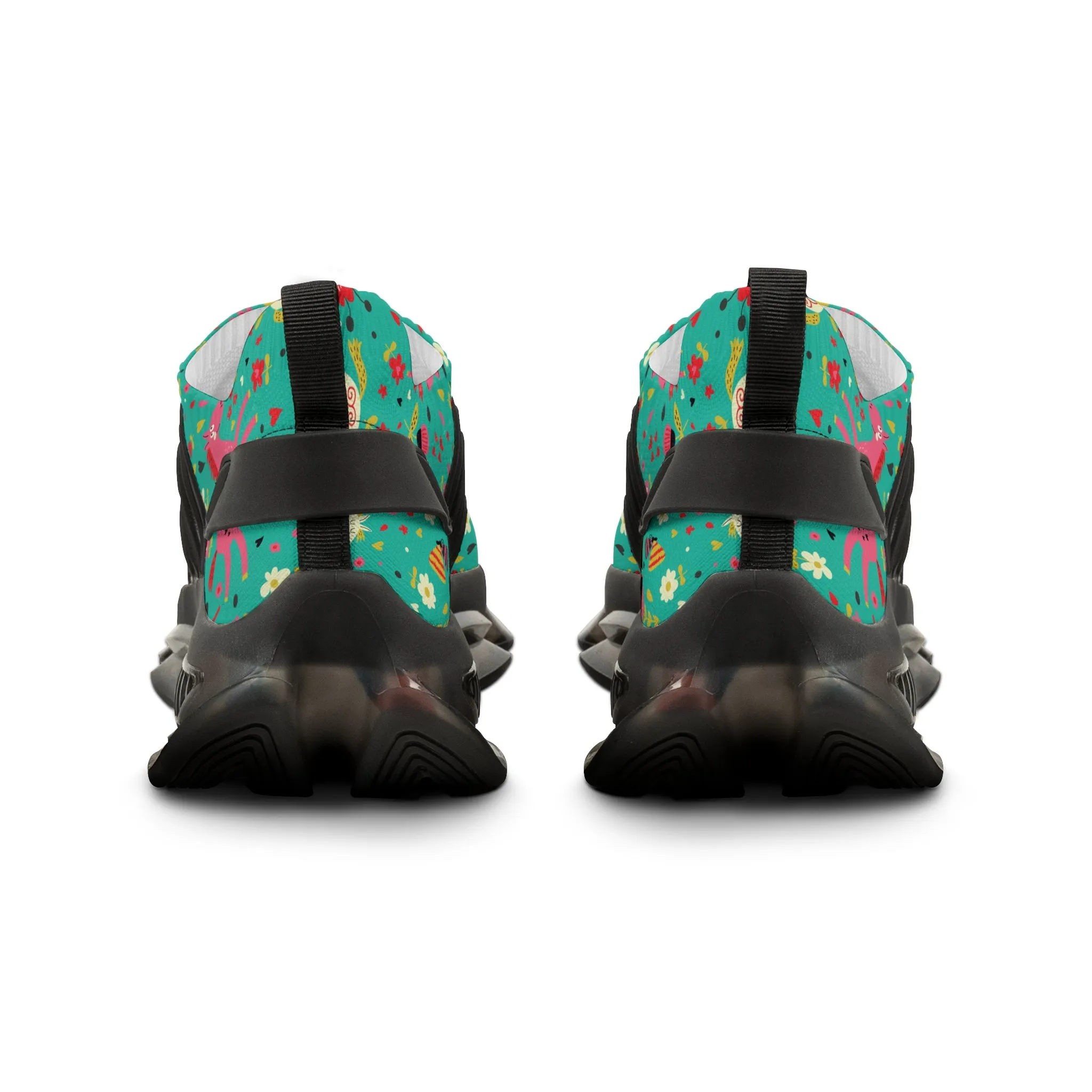 Colorful Horses Men's Mesh Sneakers