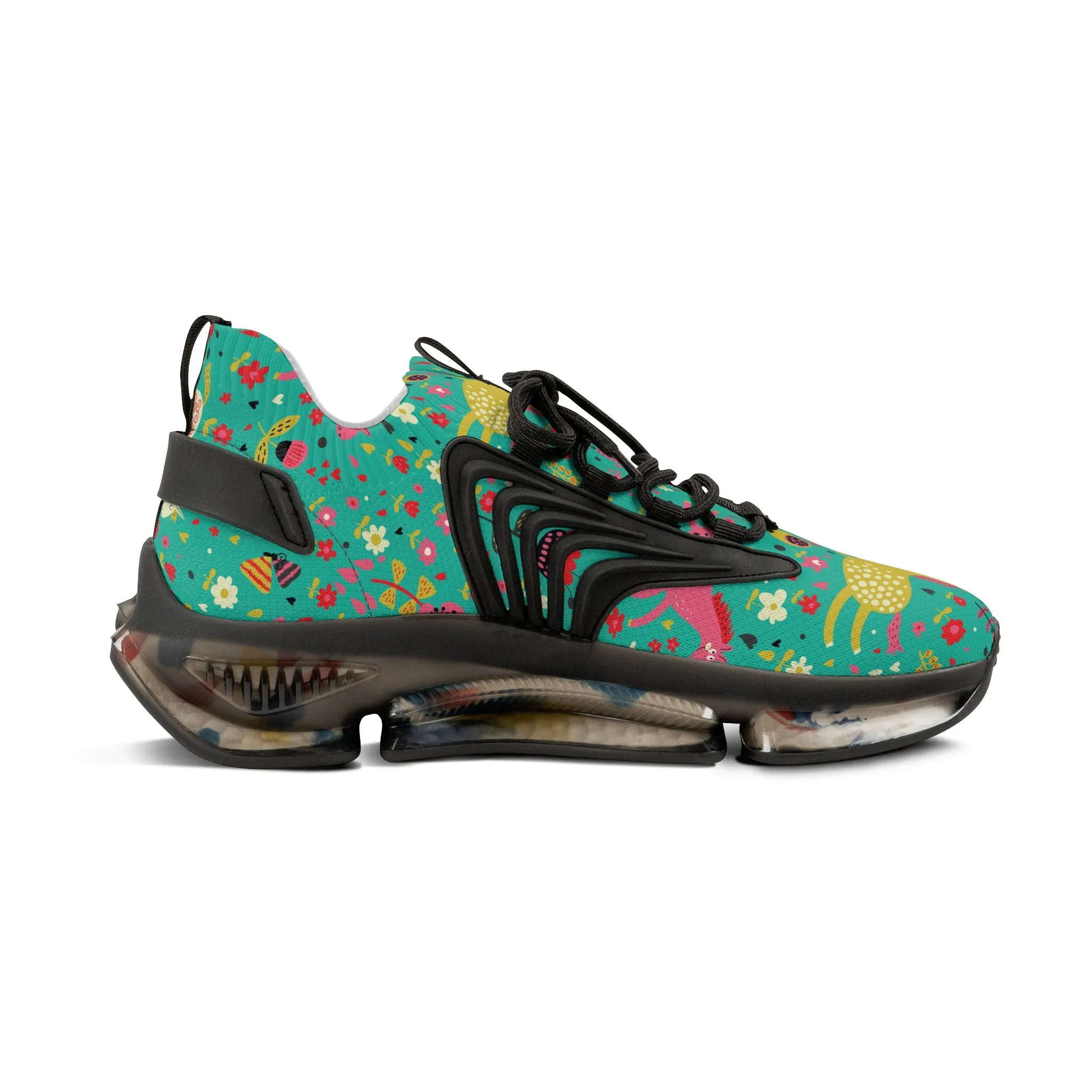 Colorful Horses Men's Mesh Sneakers