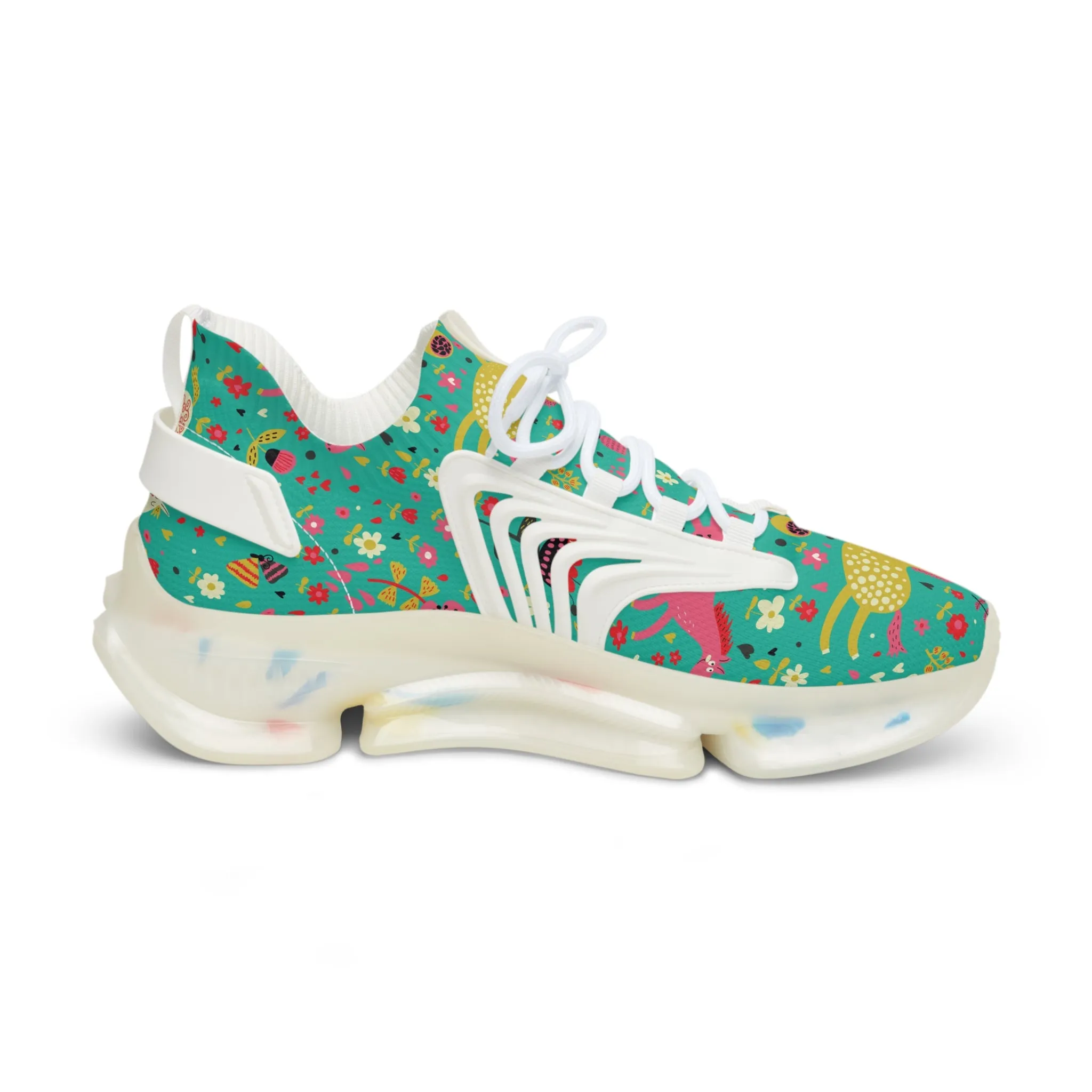 Colorful Horses Men's Mesh Sneakers