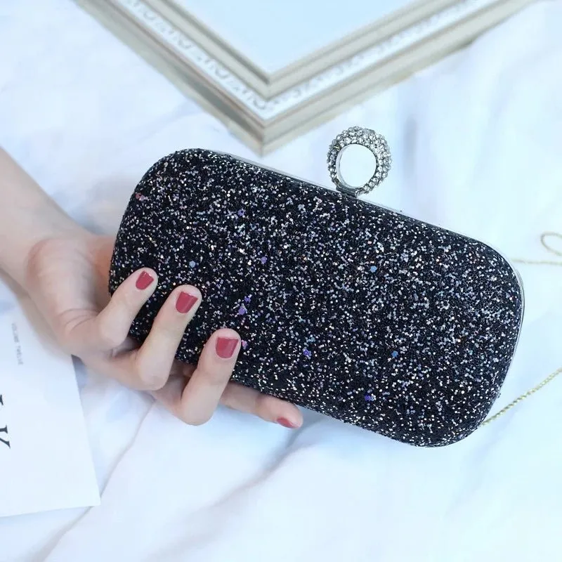Colorful Sequin Women's Clutch Bag Party Chain Shoulder Purse