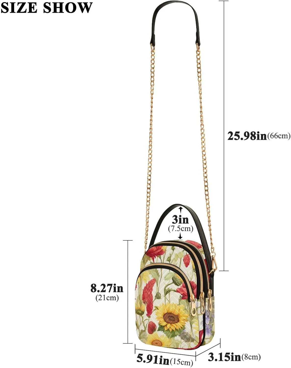 Colorful Succulents on a White Shoulder Bag, Womens Crossbody Travel Bag, Fall Crossbody Purse