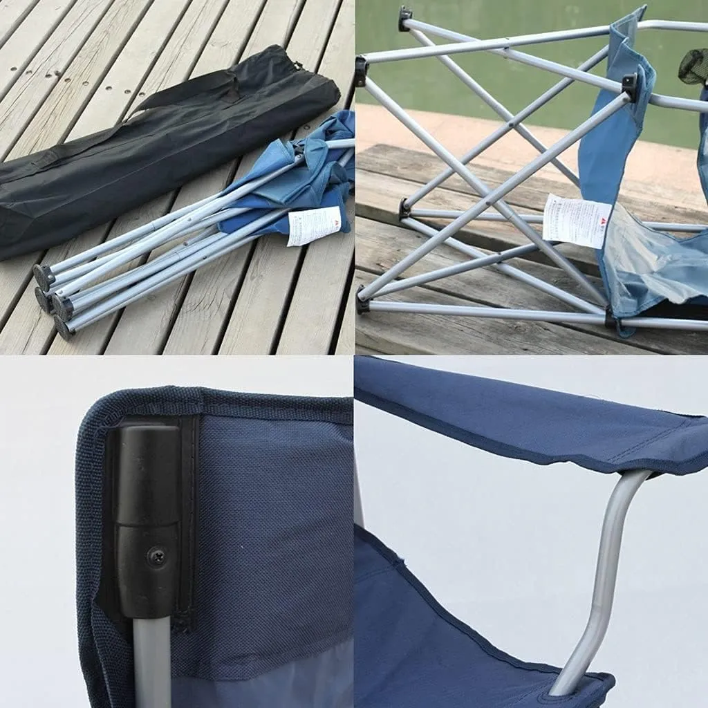 Computer Chair , Camping Chairs Outdoor Furniture Beach Chairs Padded Camping Chairs Outdoor Folding Armchair With Cup Holder Beach Fishing Chair Portable Leisure High Backrest Chair Folding Chairs Pa