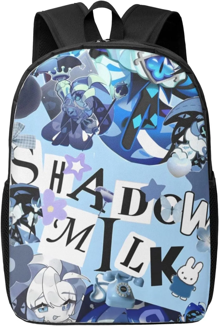 Cookie Run Kingdom Shadow Milk Cookie Fashion Backpack, School, Computer Bag.
