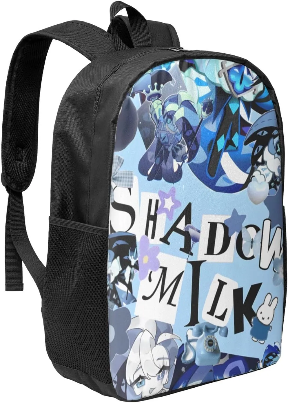 Cookie Run Kingdom Shadow Milk Cookie Fashion Backpack, School, Computer Bag.