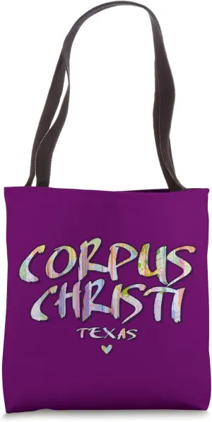 Corpus Christi Texas - Corpus Christi TX Watercolor Logo Tote Bag