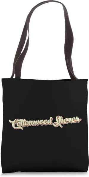 Cottonwood Shores TShirt Retro Art Baseball Font Vintage Tote Bag