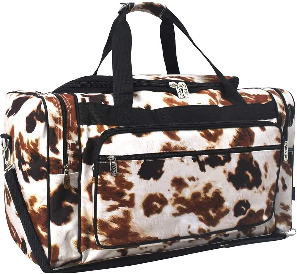 Cow Print NGIL Canvas 23" Duffle Bag