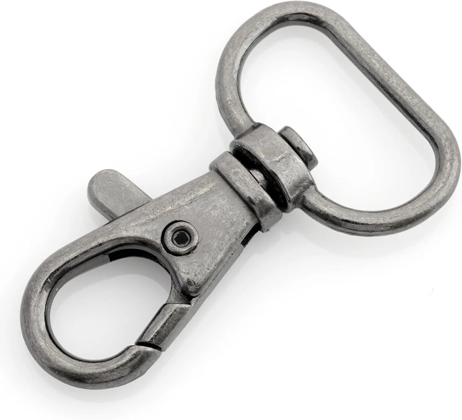 CRAFTMEMORE 3/4 Inch Trigger Snap Hooks Classic Swivel Lobster Claw Clasps Purse Lanyard Clip 20 Pack CSPS (Gunmetal)