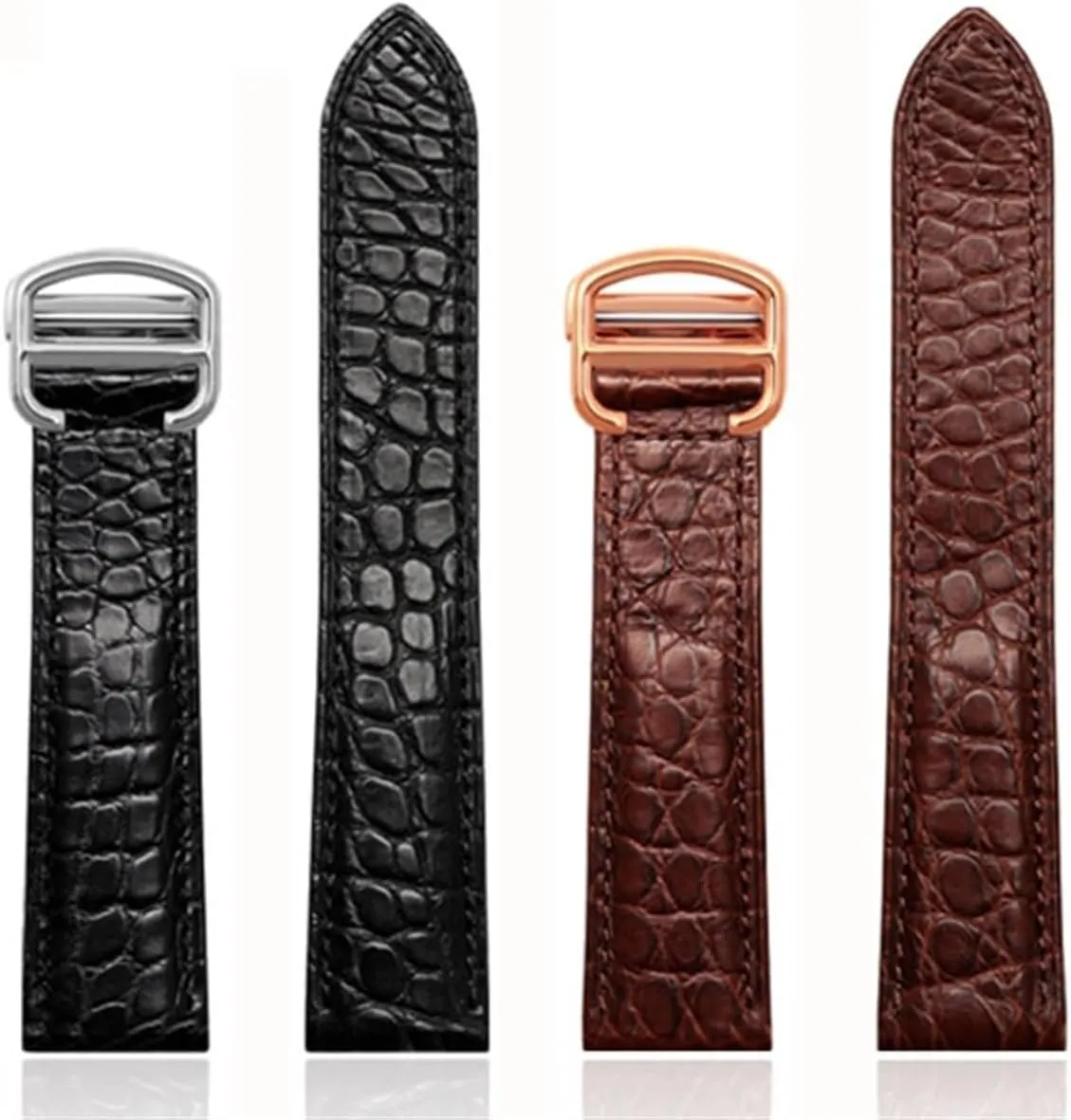 Crocodile Leather Watch Strap，For Cartier Watch Band 20mm，Leather Tank Key London Calibo Watch Chain Women 20mm