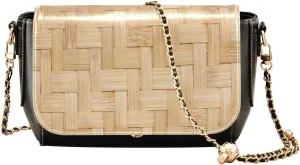 Crossbody Bags for Women Trendy Women's Black Shoulder Bag Small PU Leather Flap Cross Body Bag Handbags