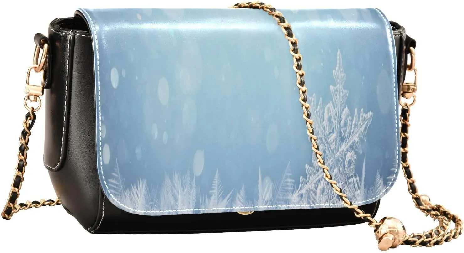 Crossbody Bags for Women Trendy Women's Black Shoulder Bag Small PU Leather Flap Cross Body Bag Handbags