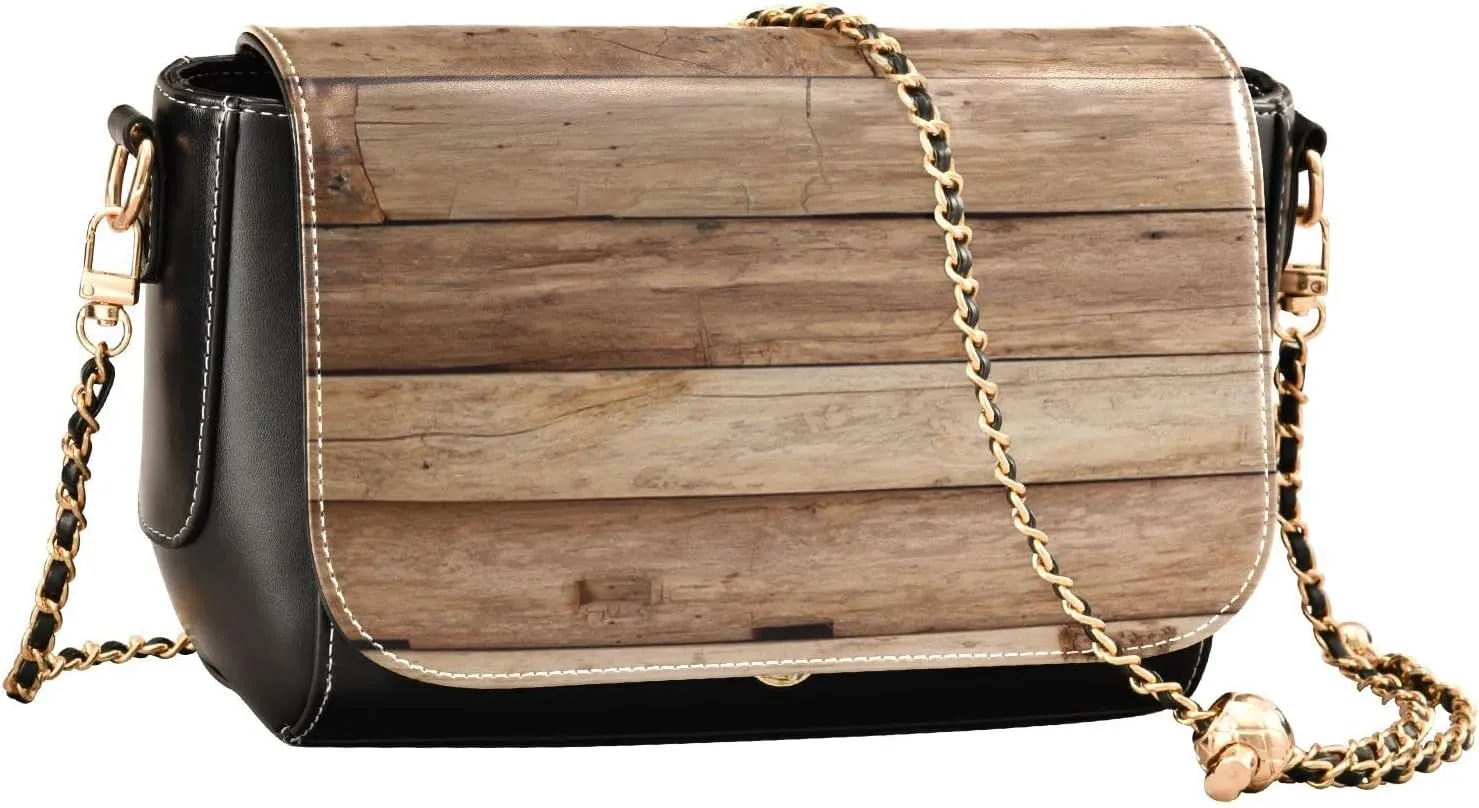Crossbody Bags for Women Trendy Women's Black Shoulder Bag Small PU Leather Flap Cross Body Bag Handbags