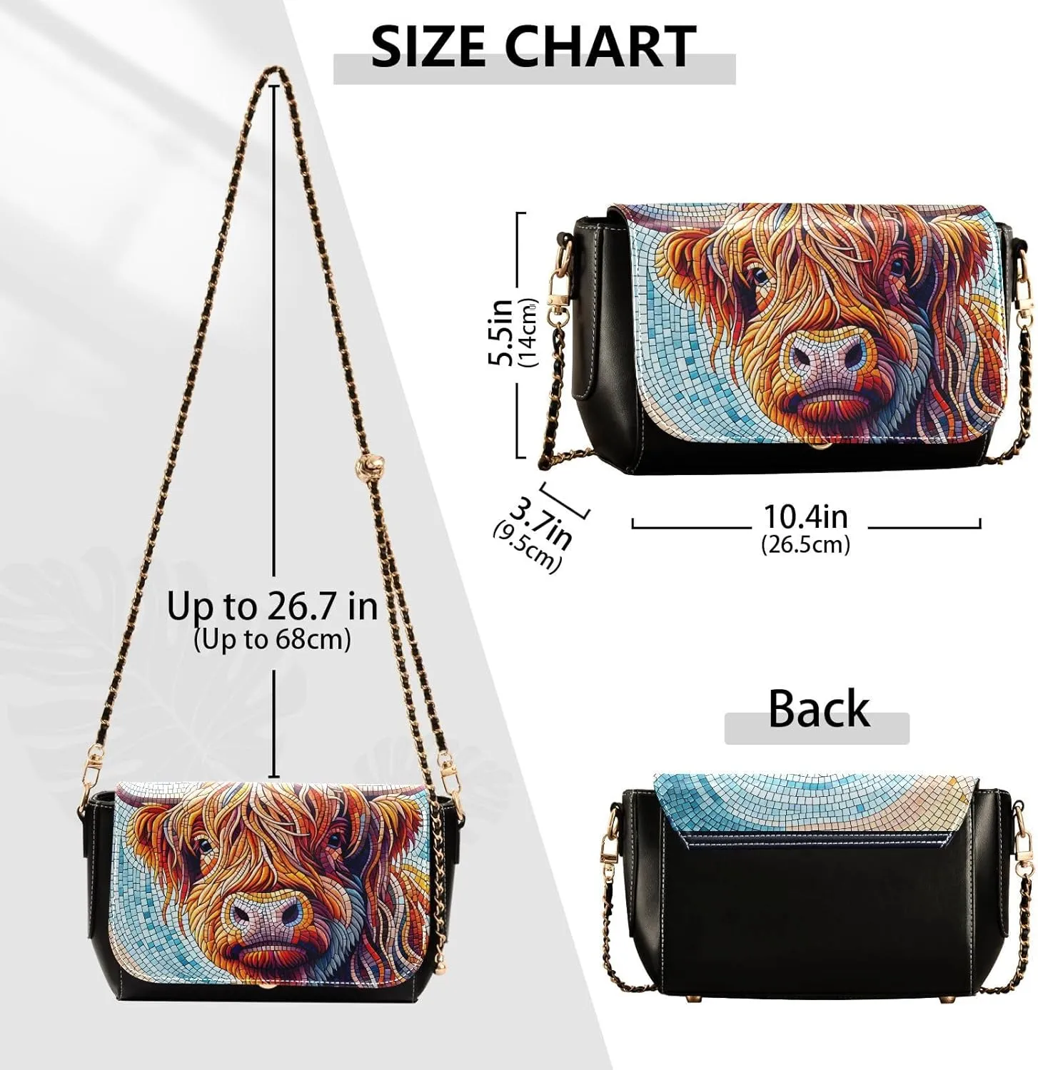 Crossbody Bags for Women Trendy Women's Black Shoulder Bag Small PU Leather Flap Cross Body Bag Handbags