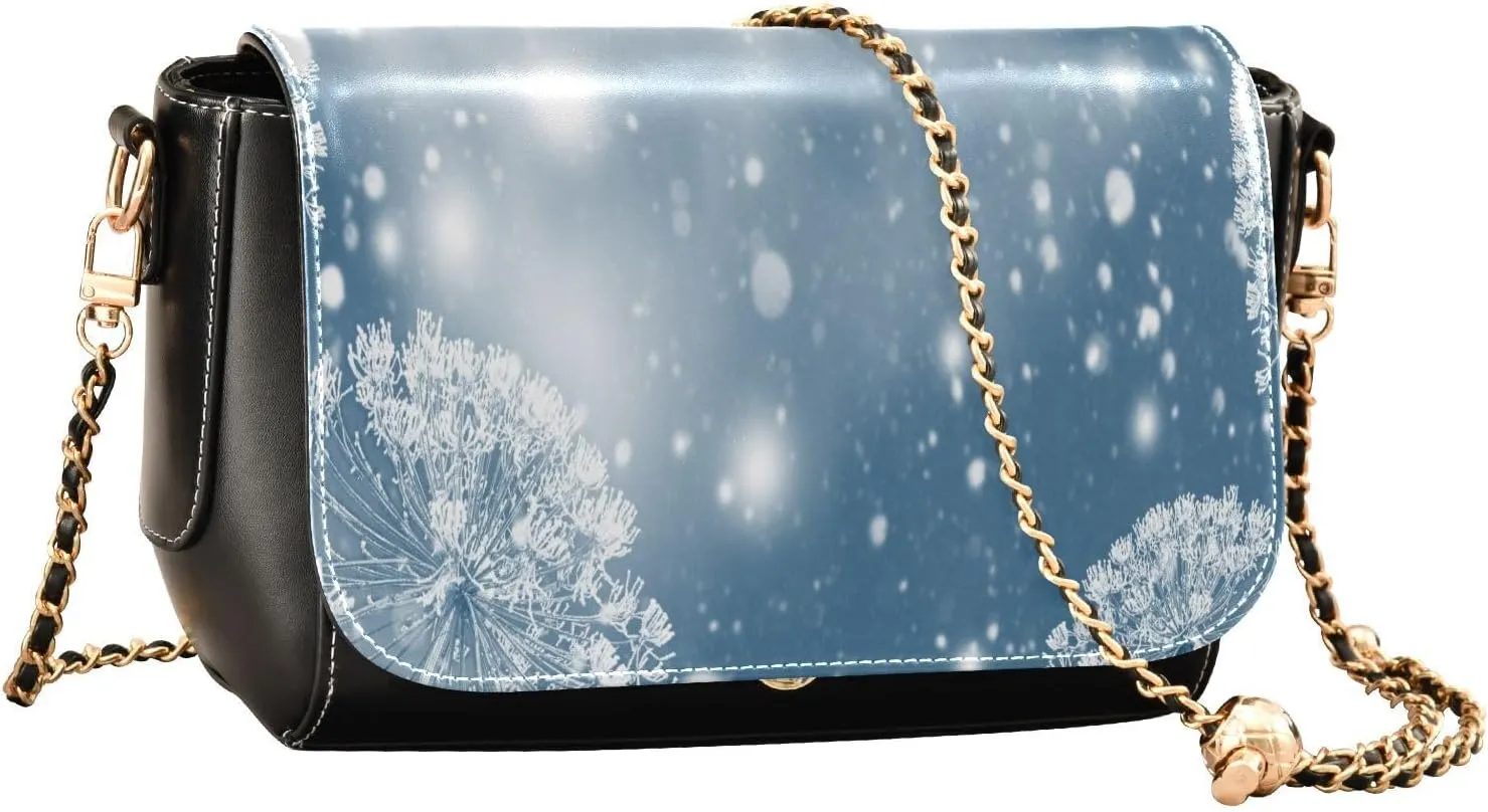 Crossbody Bags for Women Trendy Women's Black Shoulder Bag Small PU Leather Flap Cross Body Bag Handbags