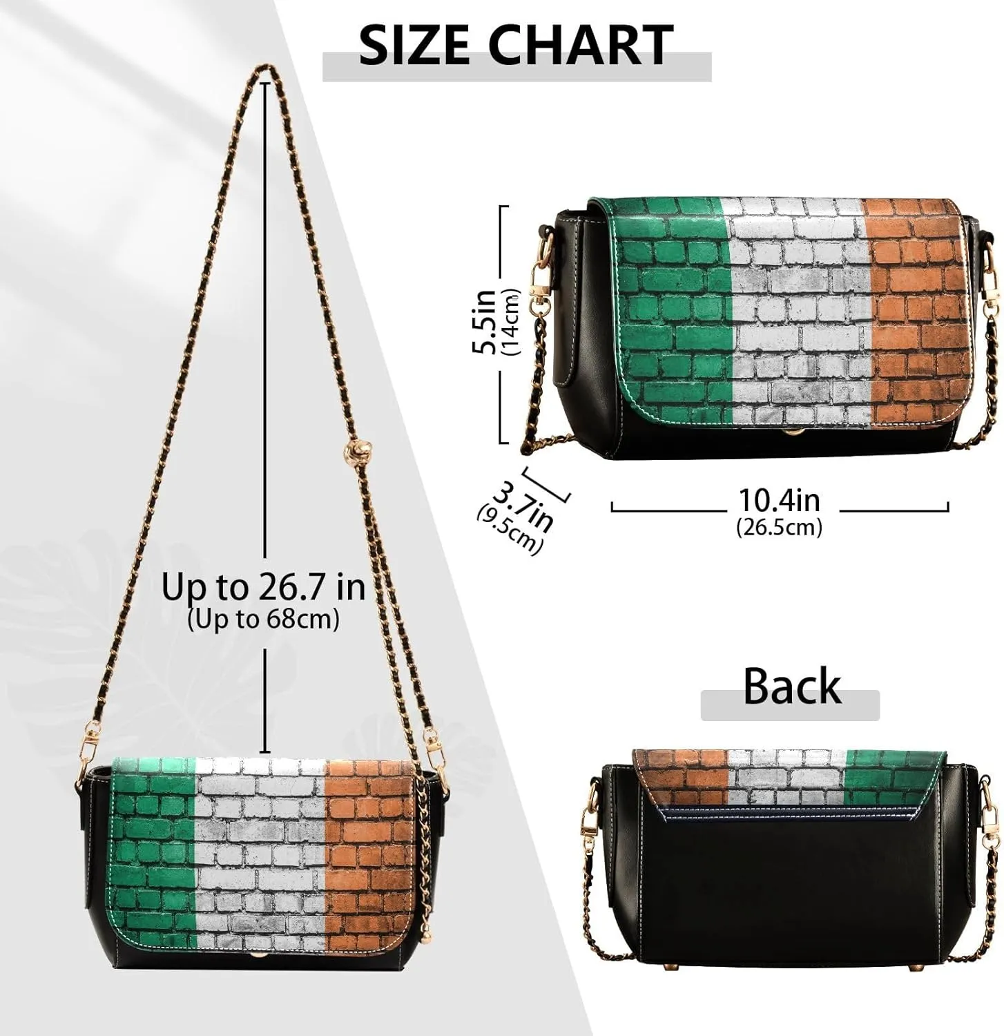 Crossbody Bags for Women Trendy Women's Black Shoulder Bag Small PU Leather Flap Cross Body Bag Handbags