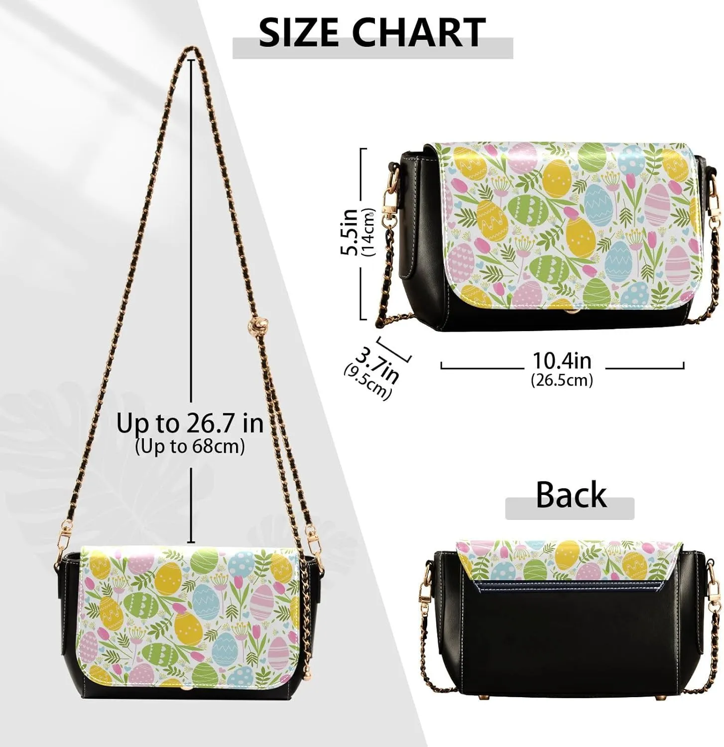Crossbody Bags for Women Trendy Women's Black Shoulder Bag Small PU Leather Flap Cross Body Bag Handbags
