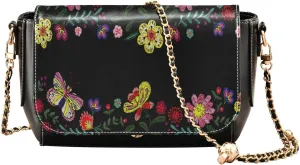 Crossbody Bags for Women Trendy Women's Black Shoulder Bag Small PU Leather Flap Cross Body Bag Handbags