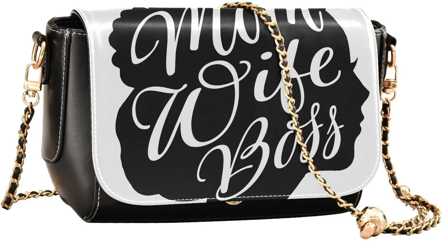 Crossbody Bags for Women Trendy Women's Black Shoulder Bag Small PU Leather Flap Cross Body Bag Handbags
