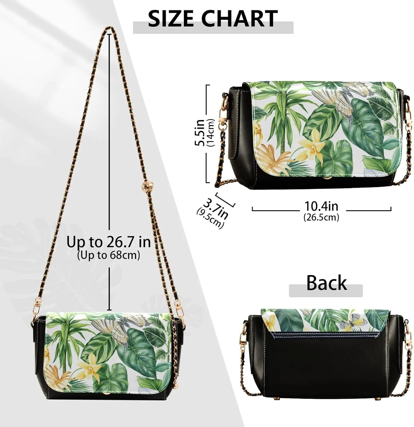Crossbody Bags for Women Trendy Women's Black Shoulder Bag Small PU Leather Flap Cross Body Bag Handbags