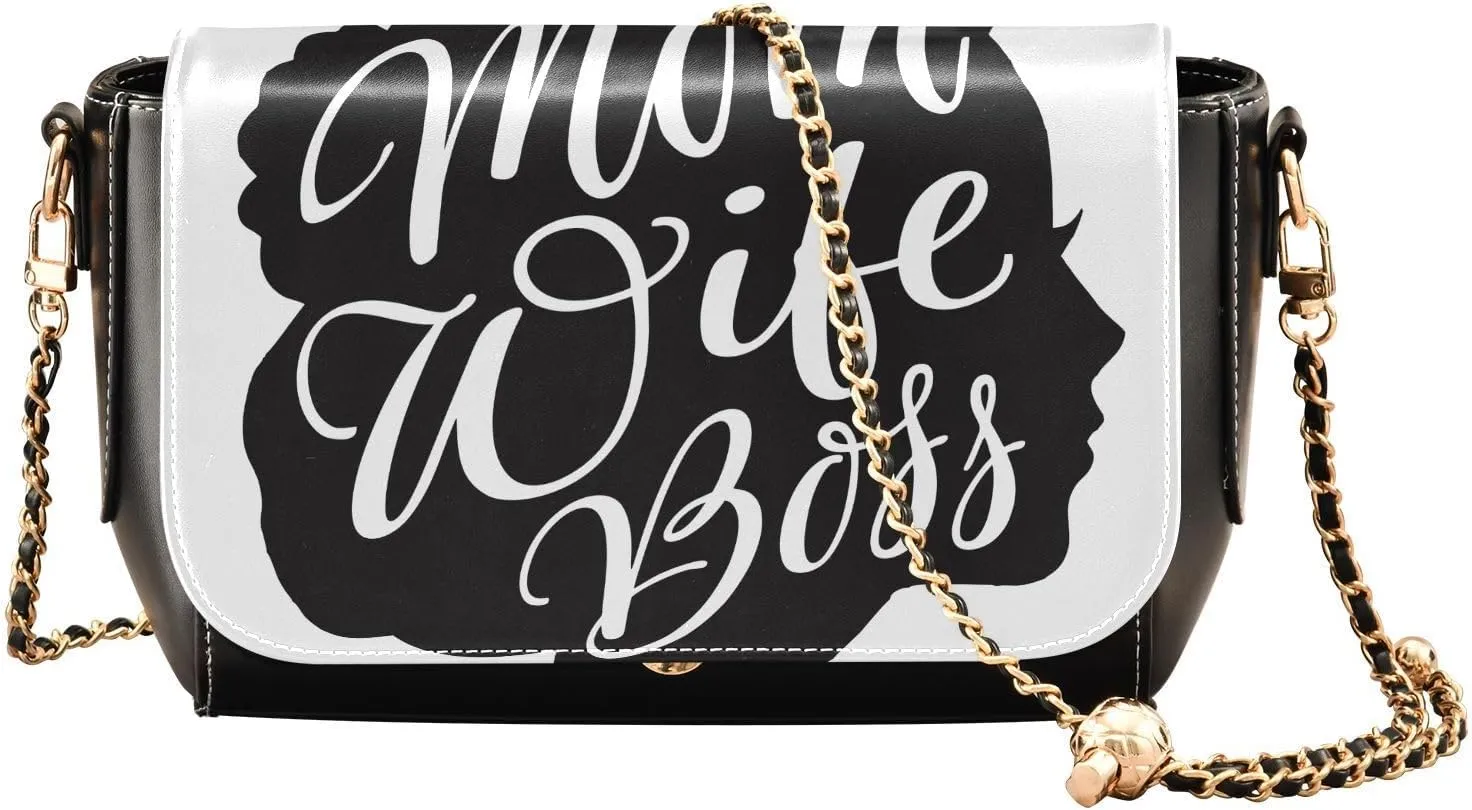 Crossbody Bags for Women Trendy Women's Black Shoulder Bag Small PU Leather Flap Cross Body Bag Handbags