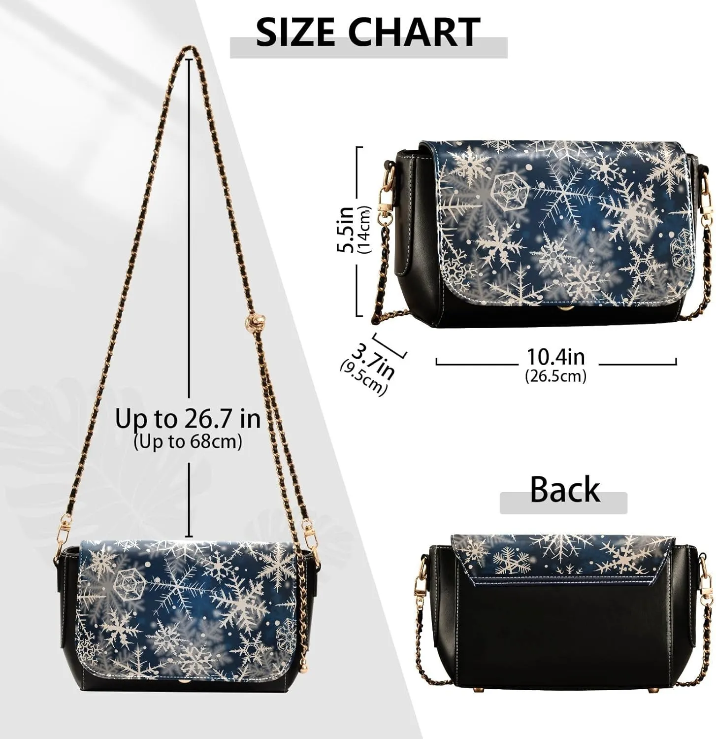 Crossbody Bags for Women Trendy Women's Black Shoulder Bag Small PU Leather Flap Cross Body Bag Handbags