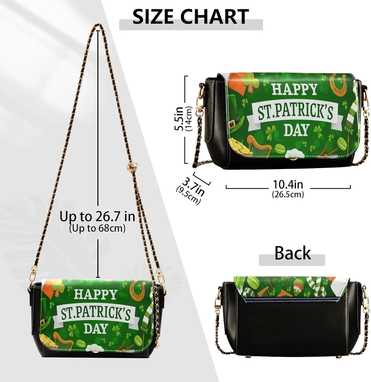 Crossbody Bags for Women Trendy Women's Black Shoulder Bag Small PU Leather Flap Cross Body Bag Handbags
