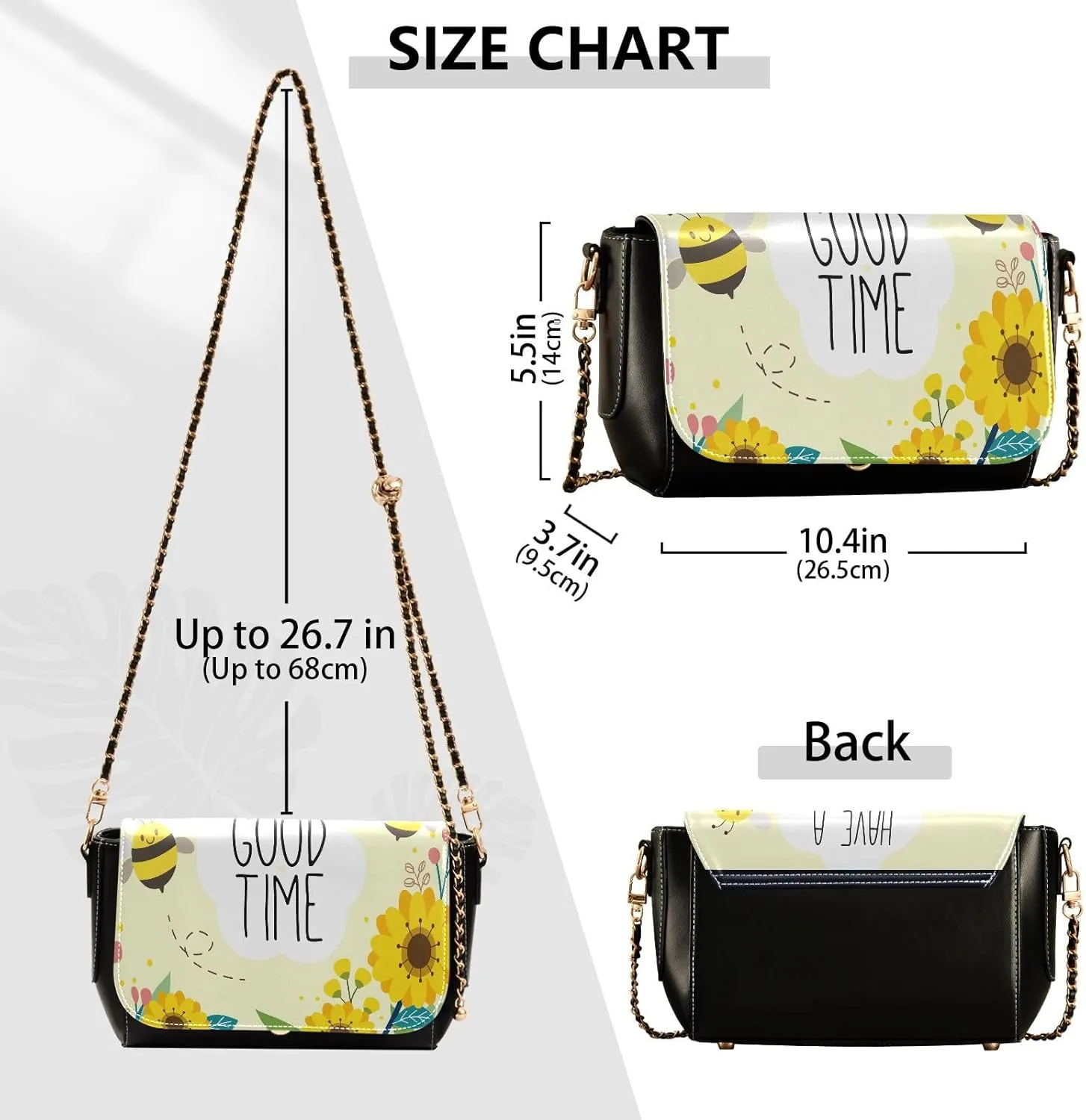 Crossbody Bags for Women Trendy Women's Black Shoulder Bag Small PU Leather Flap Cross Body Bag Handbags