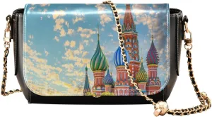 Crossbody Bags for Women Trendy Women's Black Shoulder Bag Small PU Leather Flap Cross Body Bag Handbags