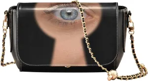 Crossbody Bags for Women Trendy Women's Black Shoulder Bag Small PU Leather Flap Cross Body Bag Handbags