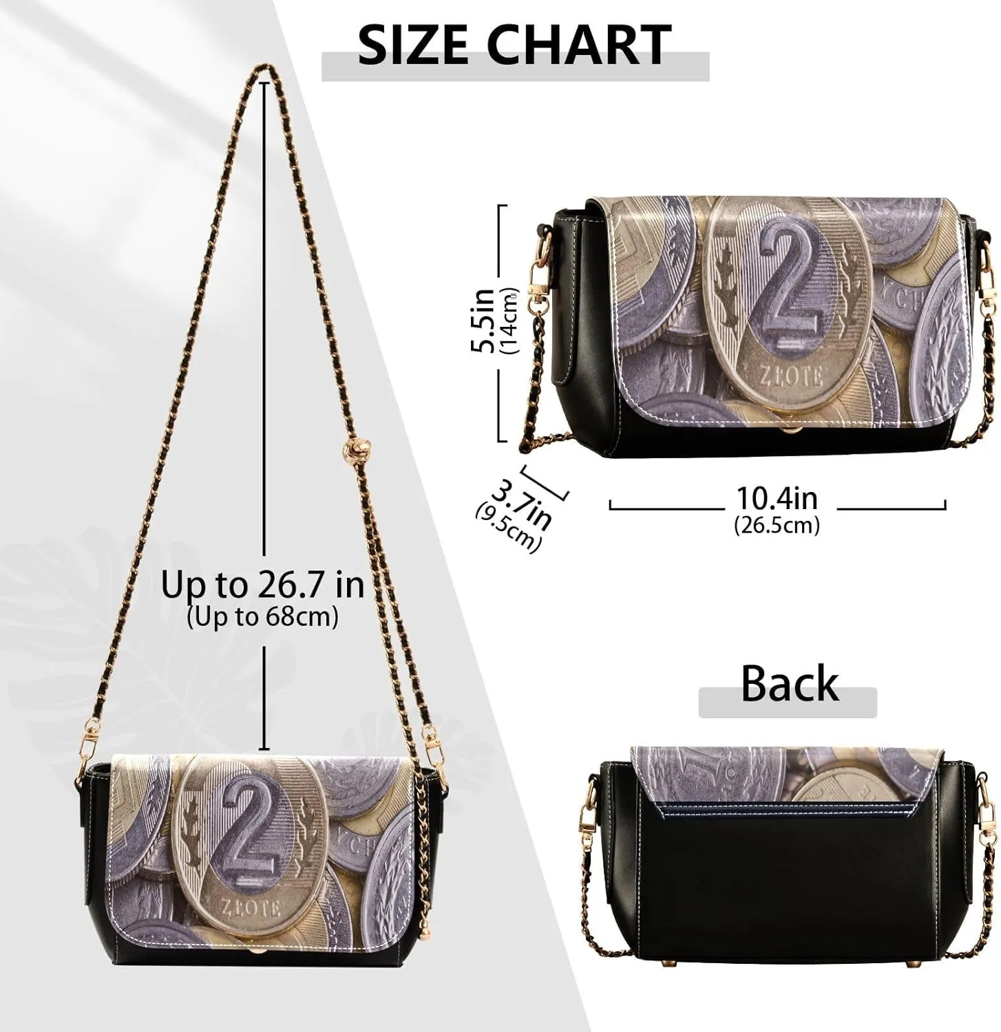 Crossbody Bags for Women Trendy Women's Black Shoulder Bag Small PU Leather Flap Cross Body Bag Handbags