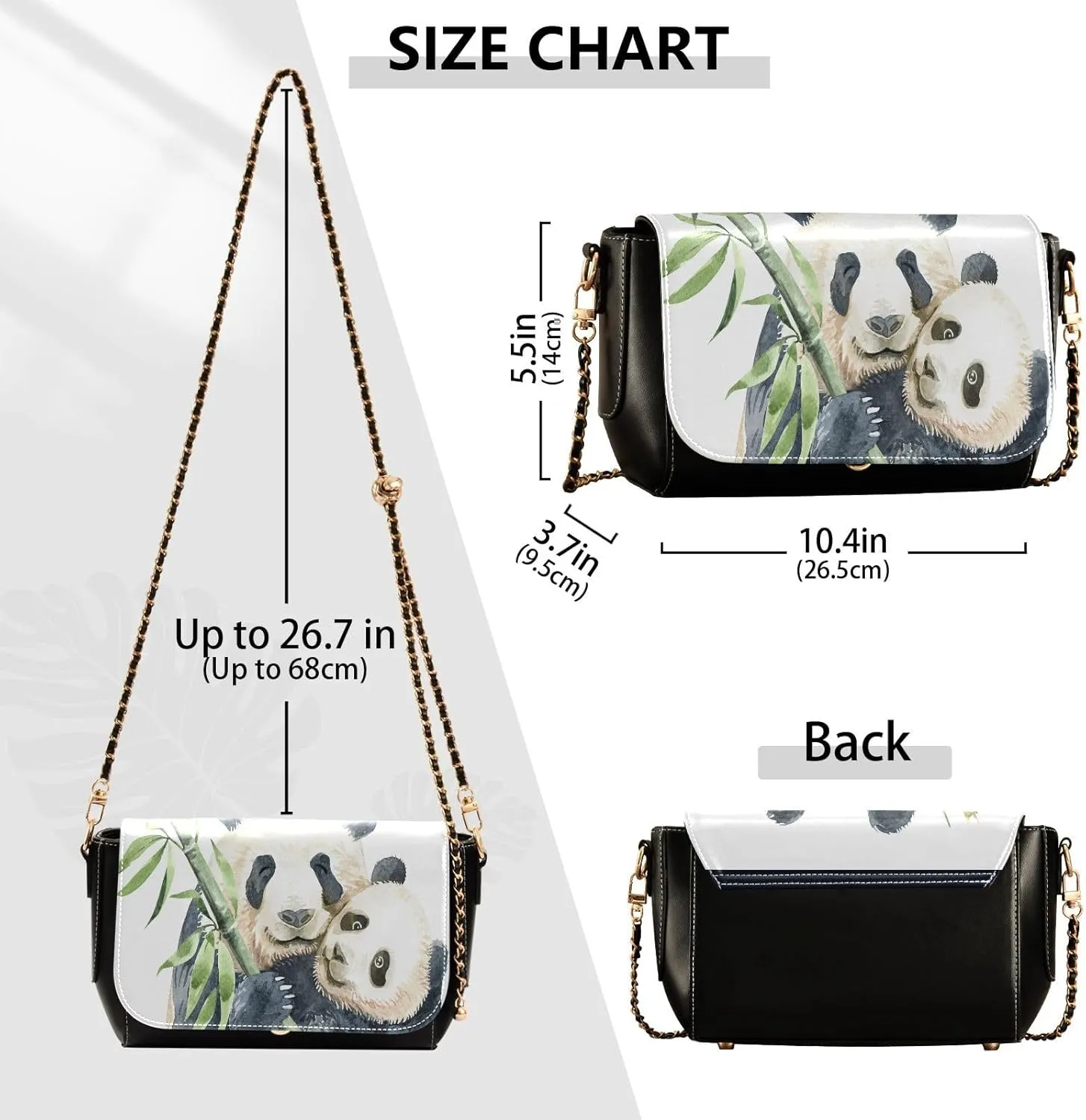 Crossbody Bags for Women Trendy Women's Black Shoulder Bag Small PU Leather Flap Cross Body Bag Handbags