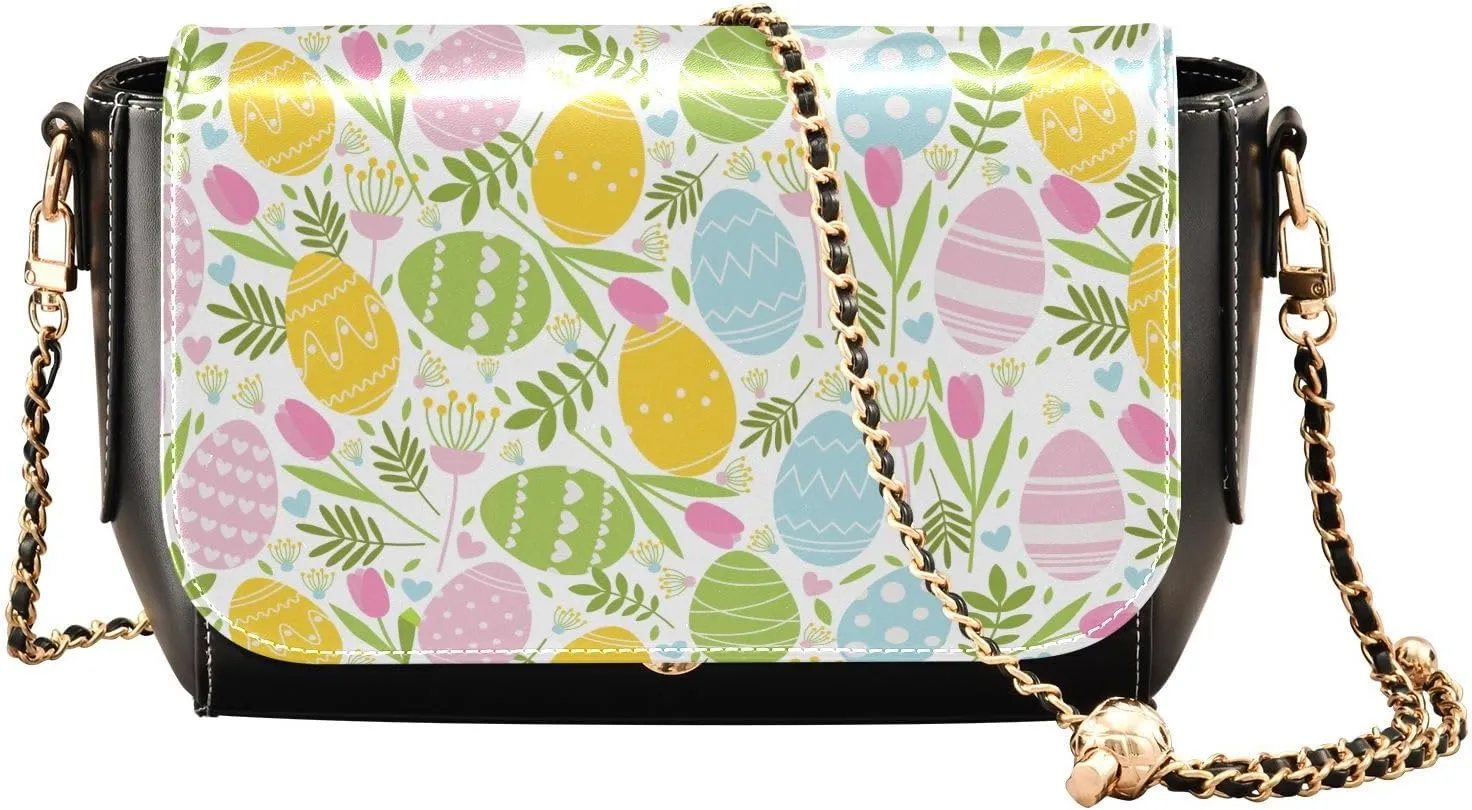 Crossbody Bags for Women Trendy Women's Black Shoulder Bag Small PU Leather Flap Cross Body Bag Handbags
