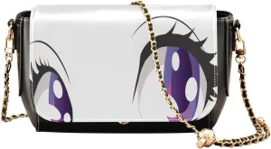 Crossbody Bags for Women Trendy Women's Black Shoulder Bag Small PU Leather Flap Cross Body Bag Handbags