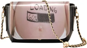 Crossbody Bags for Women Trendy Women's Black Shoulder Bag Small PU Leather Flap Cross Body Bag Handbags