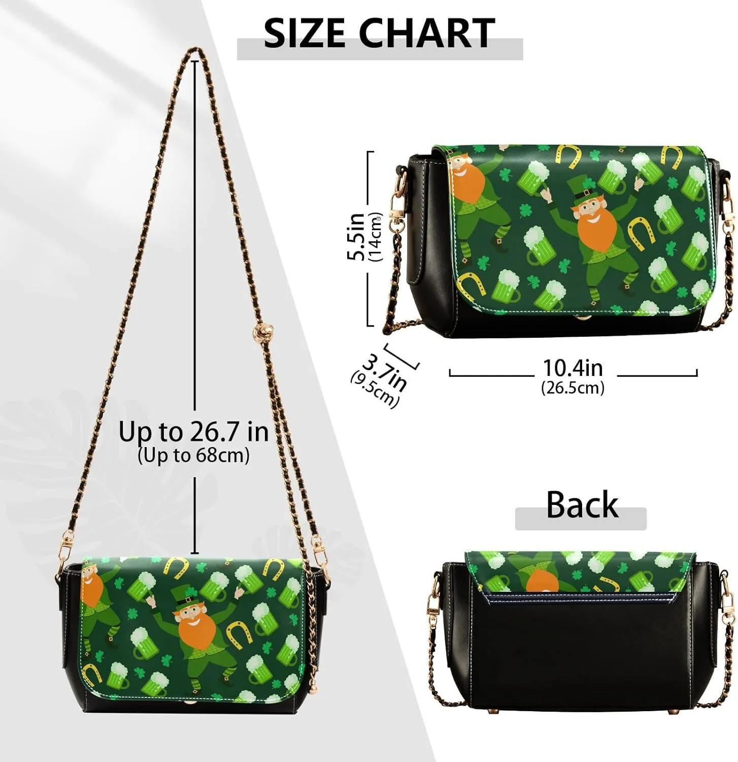 Crossbody Bags for Women Trendy Women's Black Shoulder Bag Small PU Leather Flap Cross Body Bag Handbags