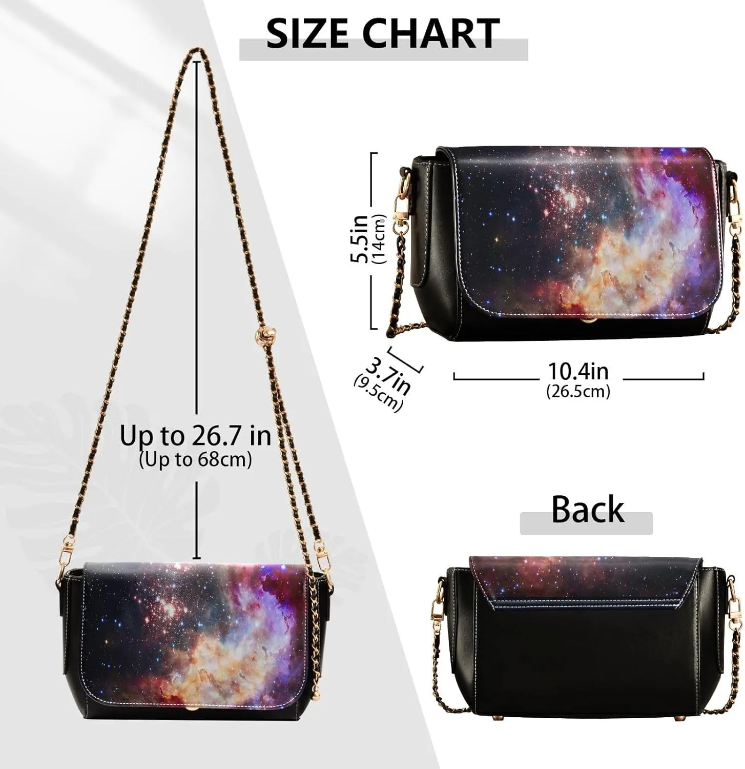 Crossbody Bags for Women Trendy Women's Black Shoulder Bag Small PU Leather Flap Cross Body Bag Handbags