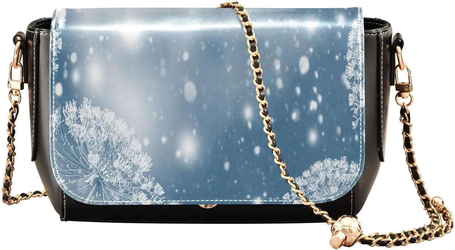 Crossbody Bags for Women Trendy Women's Black Shoulder Bag Small PU Leather Flap Cross Body Bag Handbags