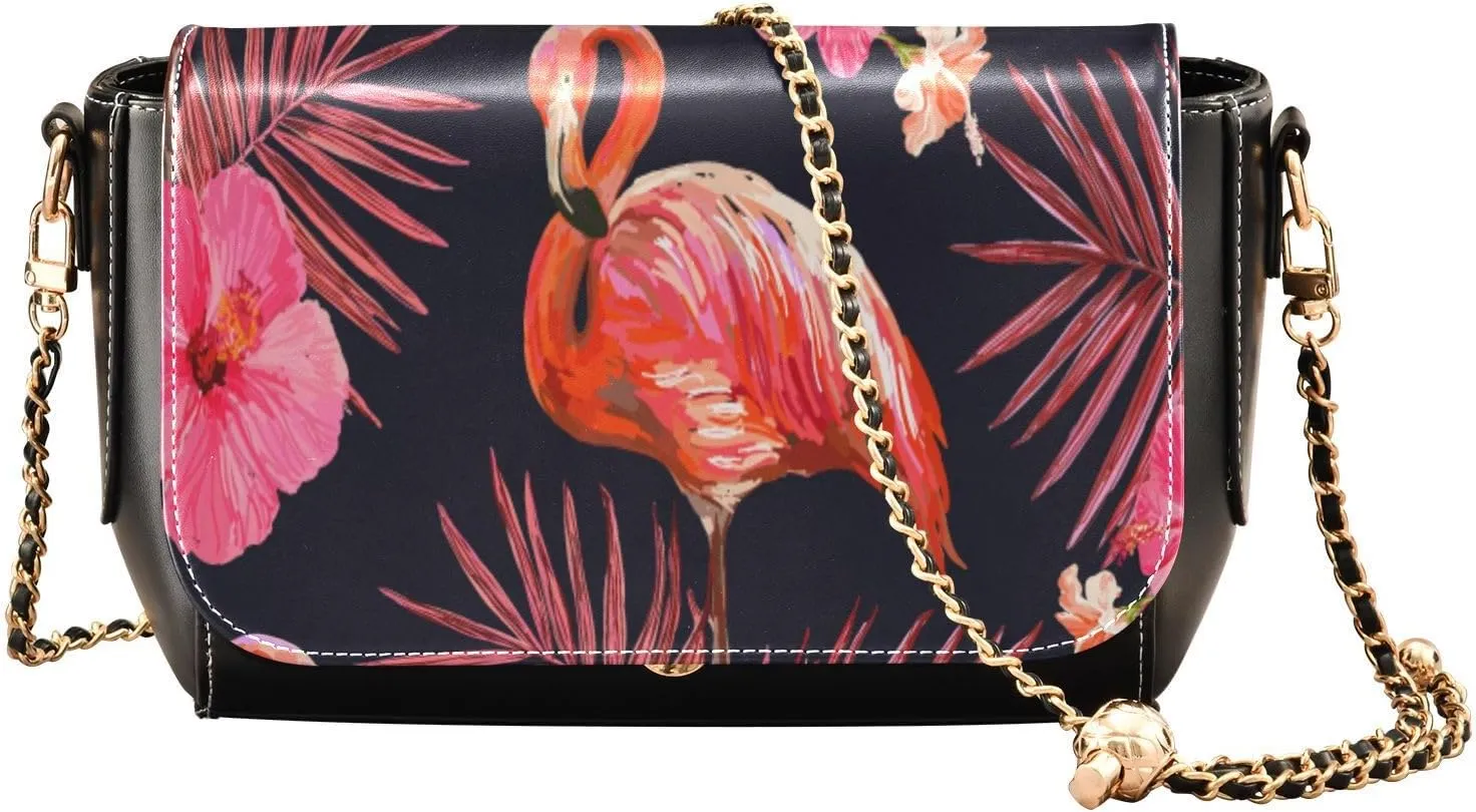 Crossbody Bags for Women Trendy Women's Black Shoulder Bag Small PU Leather Flap Cross Body Bag Handbags