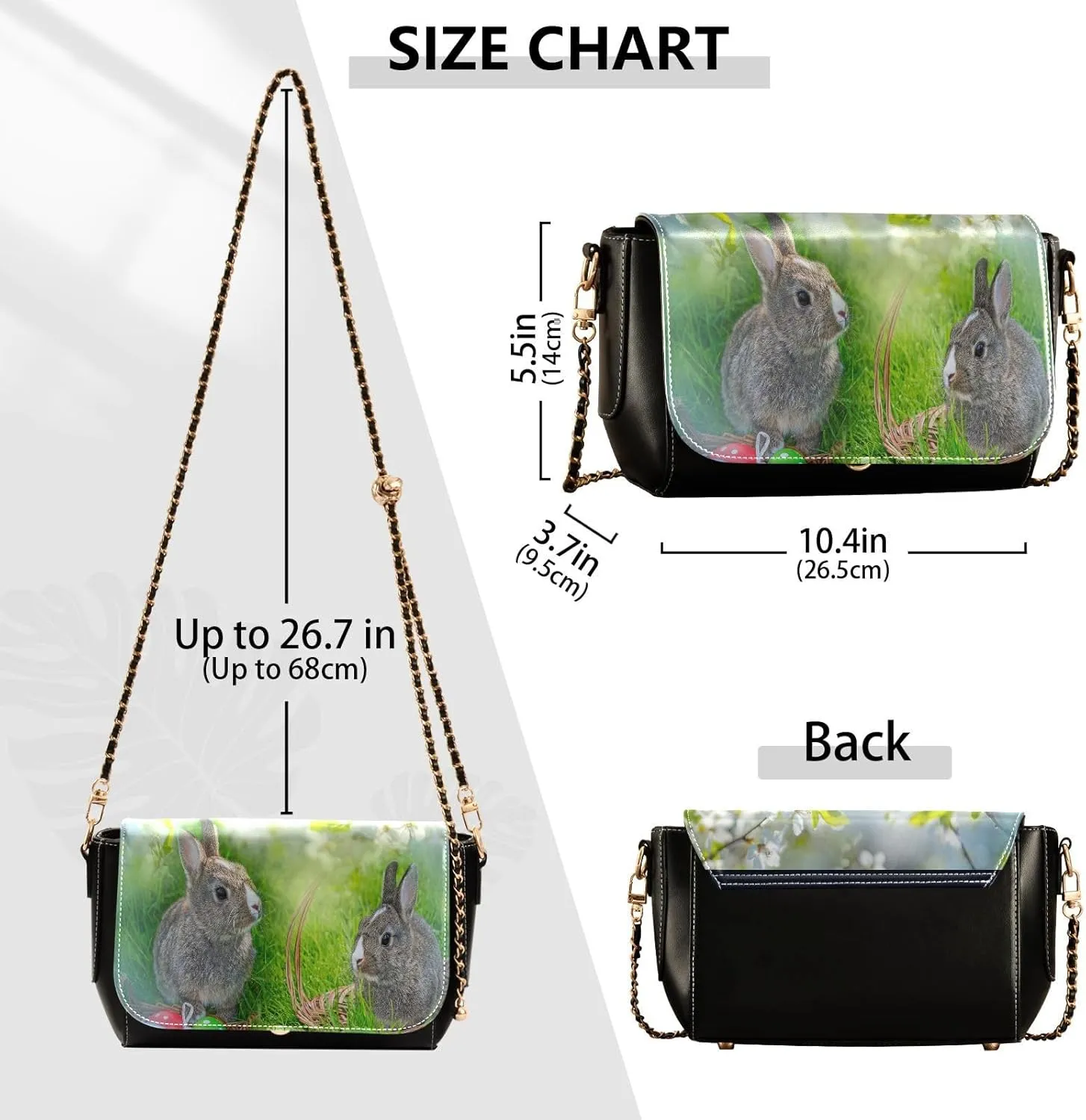 Crossbody Bags for Women Trendy Women's Black Shoulder Bag Small PU Leather Flap Cross Body Bag Handbags