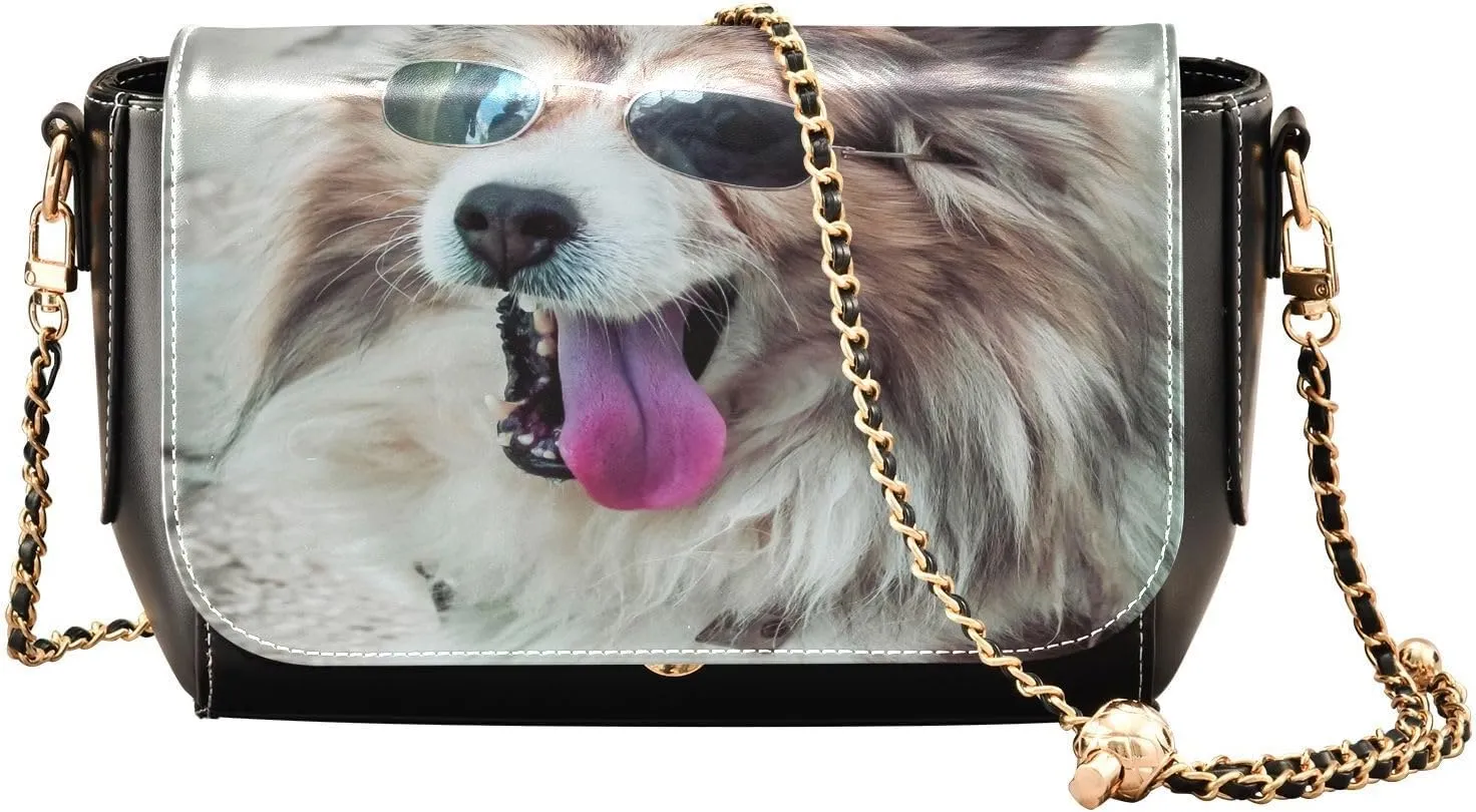 Crossbody Bags for Women Trendy Women's Black Shoulder Bag Small PU Leather Flap Cross Body Bag Handbags