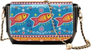 Crossbody Bags for Women Trendy Women's Black Shoulder Bag Small PU Leather Flap Cross Body Bag Handbags