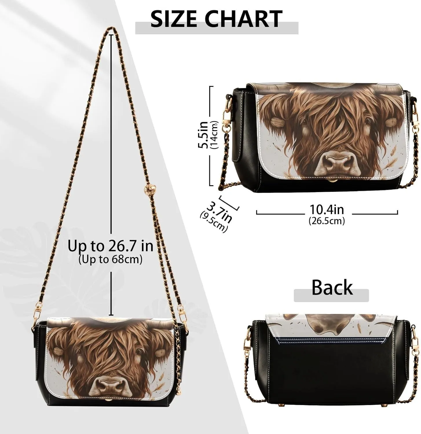Crossbody Bags for Women Trendy Women's Black Shoulder Bag Small PU Leather Flap Cross Body Bag Handbags
