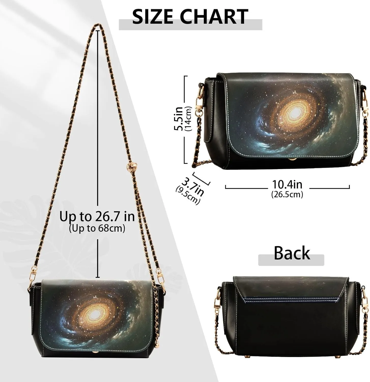 Crossbody Bags for Women Trendy Women's Black Shoulder Bag Small PU Leather Flap Cross Body Bag Handbags